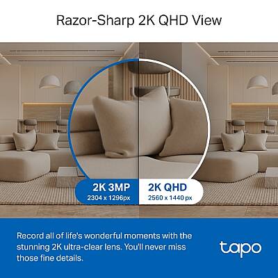 Yatay ve Dikey Yapay Zeka Destekli Ev Güvenliği Wi-Fi Kamerası | Tapo C220 - 4